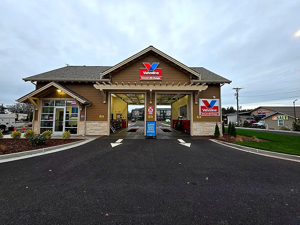 Valvoline service bay identification signs installed by ESCO Pacific