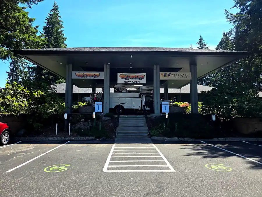 West Water monument sign fabricated and installed by ESCO Pacific