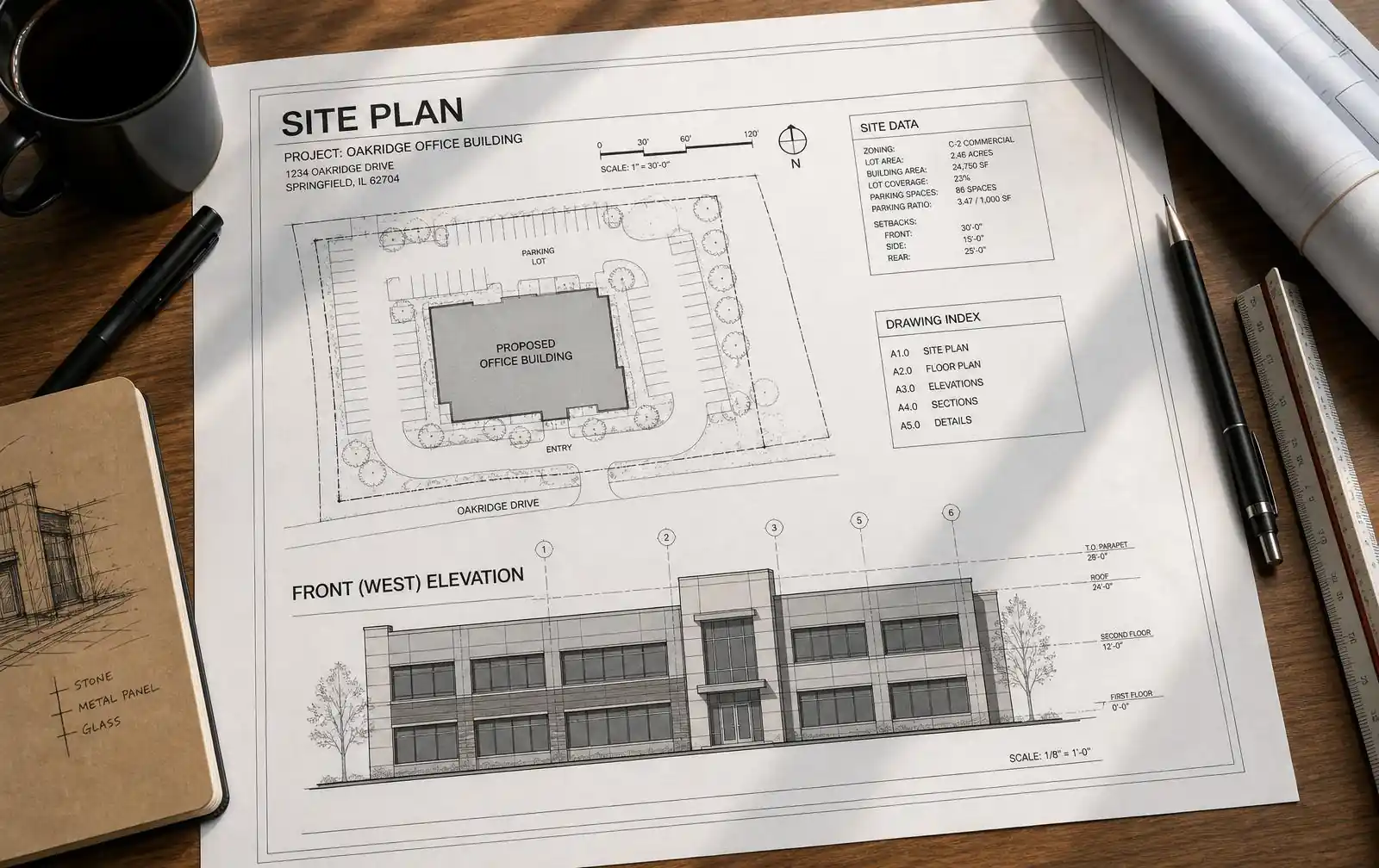 Sign permit drawings for projects across Lewis and Thurston County