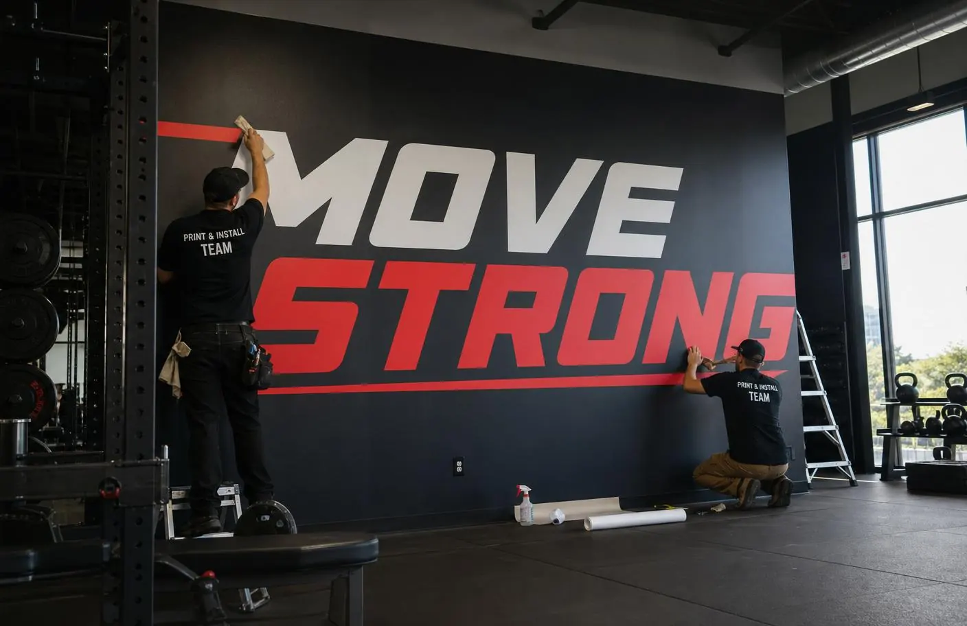 Design, print, install — all in-house — Custom Wall Decals & Vinyl Wall Graphics